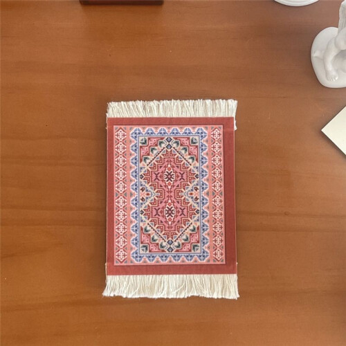 Persian Woven Coasters Carpet Pattern Coaster Dining Table Decoration Technology A 2