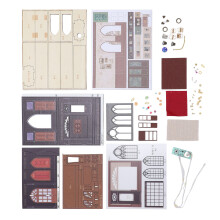 DIY Miniaturhaus-Kit mit LED-Licht, handgefertigtes 3D-Puzzle-Geschenk