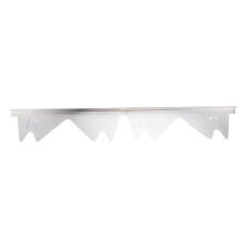 Edelstahl-Kochfeldspaltabdeckung 35-70 cm, verstellbar, Silber