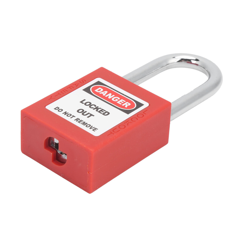 Lockout Tagout Steel Beam Padlock 38Mm Corrosion Resistant With 2 Keys 3171391132780