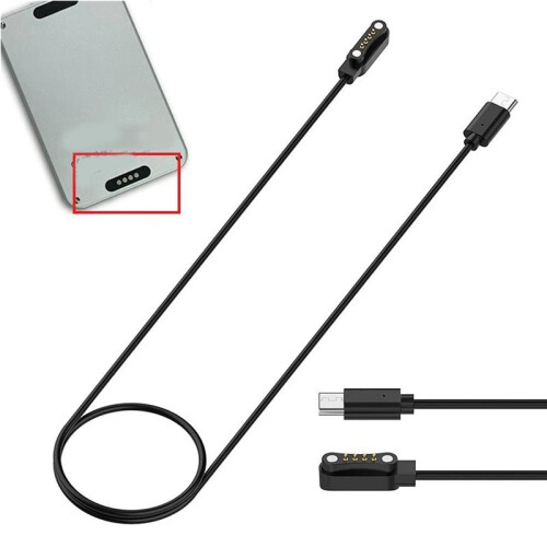 2X Charging Cable for PLAUD Note AI Voice Recorder Type-C Data Cable Replacement Magnetic Charger Cable 1M 2