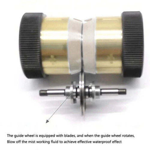 2PC Wire Cut Waterproof Pulley Roller Complete Guide Wheel Assembly OD42xLength 60mm for EDM Wire Cutting Machine 2