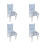 4Pcs Stretchable Chair Covers Dustproof 1