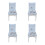 4 Elegant Chair Slipcovers Elastic Fit 1