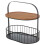 2 Tier Bread Basket Countertop Storage Rack Durable Steel 6