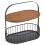 2 Tier Bread Basket Countertop Storage Rack Durable Steel 9