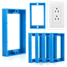 12 Stuks 1/2 Inch Enkelvoudige Stopcontactdoosverlengers, met Schroeven, Stopcontactverlenger voor Elektrische Doos