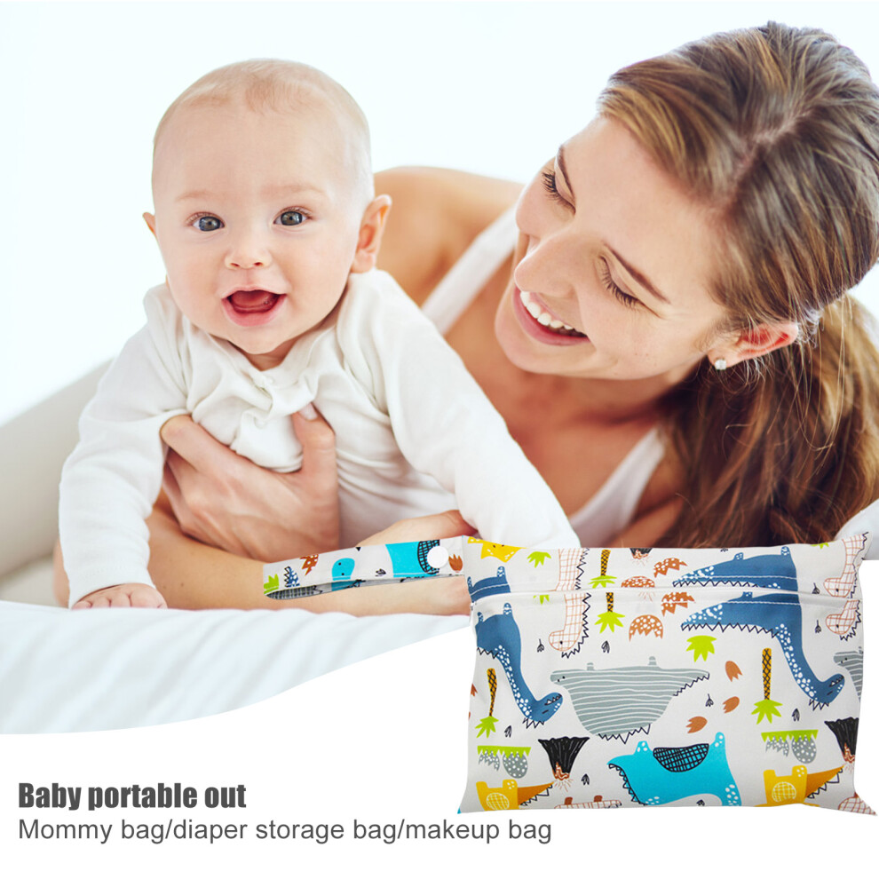 Hue-Grain (Dinosaur) Waterproof Baby Diaper Bag For Swimsuits