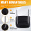 2X Car Rear Left Right  Headrest for  Octavia 2015-2022 Black 9