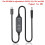 2X Type C to  Power Boost Cable  5V/9V/12V/15V/20V Adjustable Boost Converter PD100W Trigger Cable USB to  Adapter 5