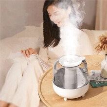 2X Umidificatore 4L Umidificatore per Aromaterapia USB Umidificatori Domestici Purificatore D'Aria con Lampada A LED Desktop Mist Maker, Bianca