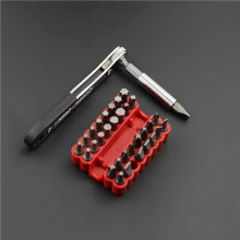 2X Ratchet Wrench Set 34-in-1 Dual-Direction 36-Tooth Steel Hex Torx Bits Non-Electric Screwdriver DIY