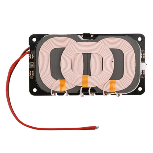 2X 20W Type-C for  Wireless Charger Transmitter Module Circuit Board with 3 Coil 5V 9V 12V 1