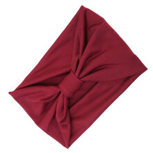 Stretchy NonSlip Dark Red Hairband Cross Twist Knot Design for Women’s Hair