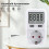 2X Electricity Power Meter Wattmeter LCD  Meter Socket Electric Tester Measuring Outlet Power Analyzer EU Plug 3