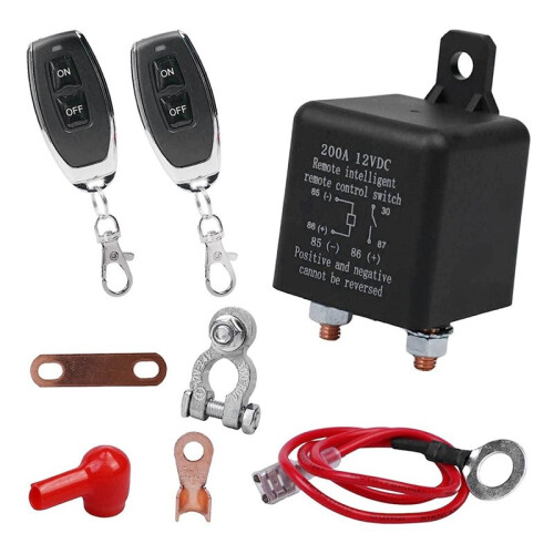 4X Remote Battery Disconnect , Wireless Remote Control Battery Disconnect , 12V 200A 1