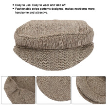 Soft Baby Stripe Hat for Infants 0-3 Months, Photography Accessory