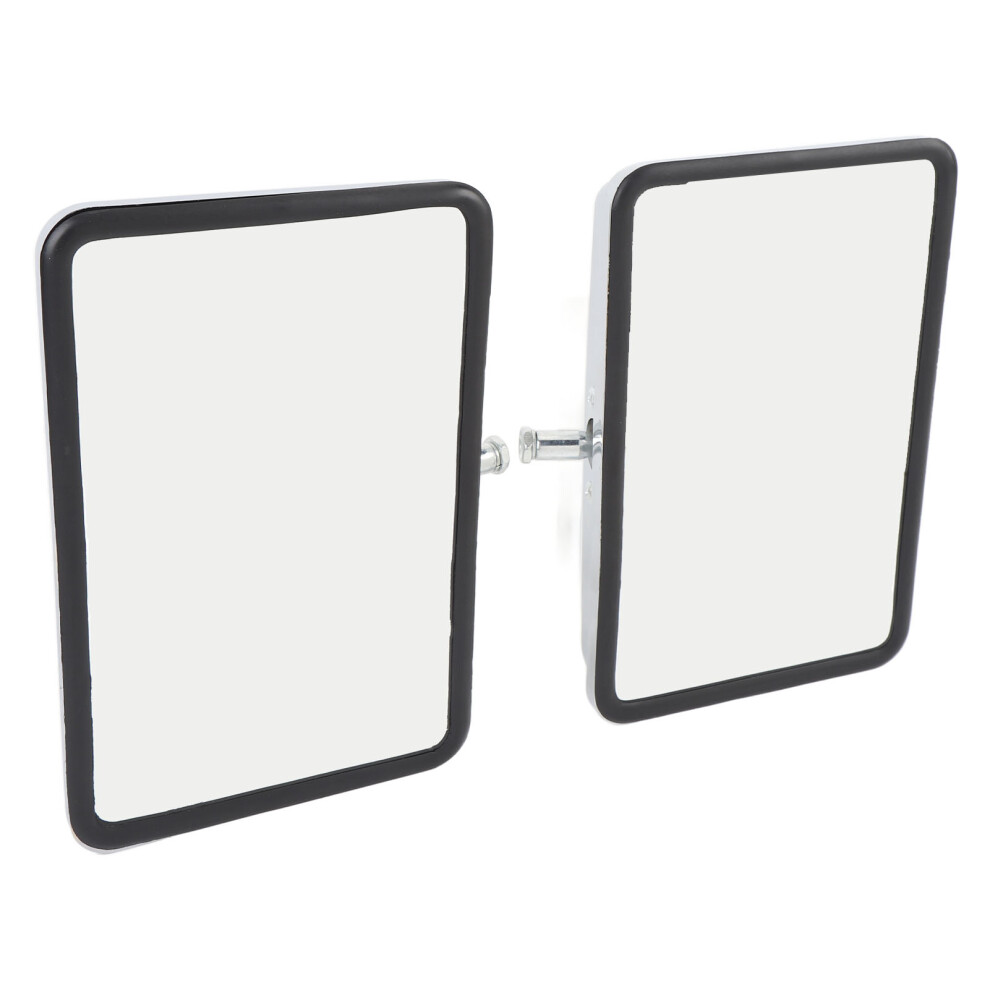 Chrome Rear View Door Mirror Set For Landcruiser 70 75 78 & Hilux Ute 8701391136867