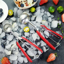 2X Bola de Sorvete de 3Cm Bola de Sorvete Inoxidável Bola de Sorvete de Frutas Bola de Frutas Purê de Batata Colher de Cozinha Utensílios de