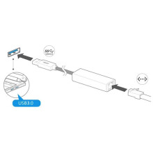 4X USB 3.0 to Gigabit LAN Card USB Ethernet Adapter 1000 Mbps Network Card for Android Tv Laptop Desktop