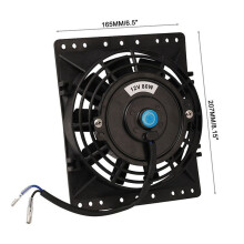 3Satz 6 Zoll Slim 650CFM Kühler Lüfter Universal Slim Pull Push 12V 80W Direkter Ersatz Lüfter mit Montage Satz