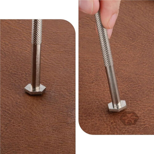 Leather Stamps 10 Pieces Professional Leather Border Stamping Tools for Leather  Working 2