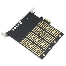 2X PCIe to NVME Adapter B Key M2 M.2 4 Port NGFF SSD 10 Gbps to PCI Express X1 Adapter PCI-E M.2 Expansion Card