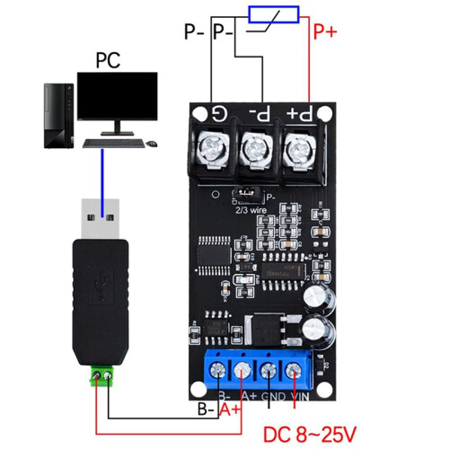 3X PT100 Termistor de Platino RTD Sensor de Temperatura Termopar Transmisor Módulo MODBUS RTU RS485 2