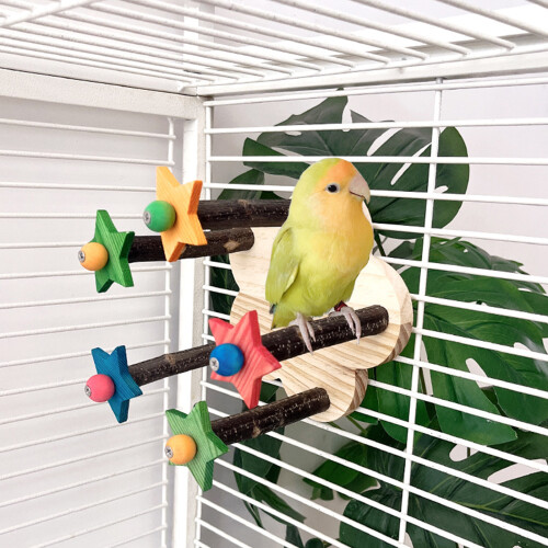 Parrots Perches Stand Bird Perches Cage Toy-primary color 1