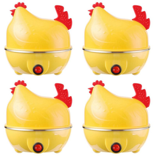 4X Multifunctional Egg Cooker, Egg Steamer, Automatic Power-Off, Multifunctional Egg Steamer, Boiled Egg US PLUG 1