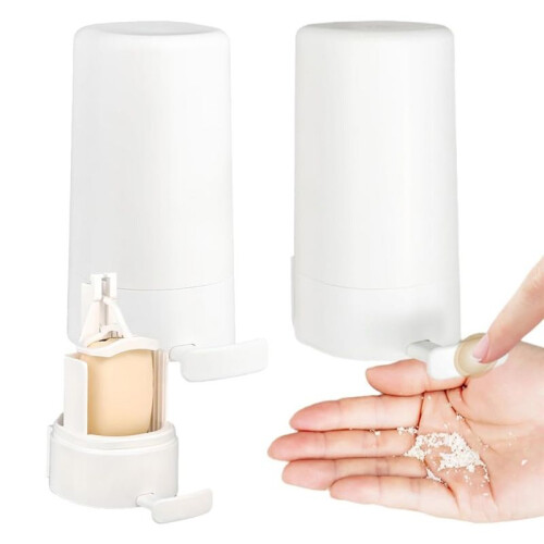 2pcs Grinding Soapy Box Hand Washing Soapy Bar Crusher Holder for Wall Solid Soapy Bar Dispenser Container for Bathroom 1
