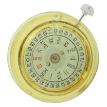 Metal Gold Watch Movement with Double Calendar 3 Needle for 8205 DIY Repair