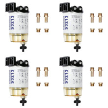 4X S3213 Zespół Filtra Separatora Wody Paliwa do Silnika Zaburtowego Mercury 35-60494-1 dla B32013 18-7932