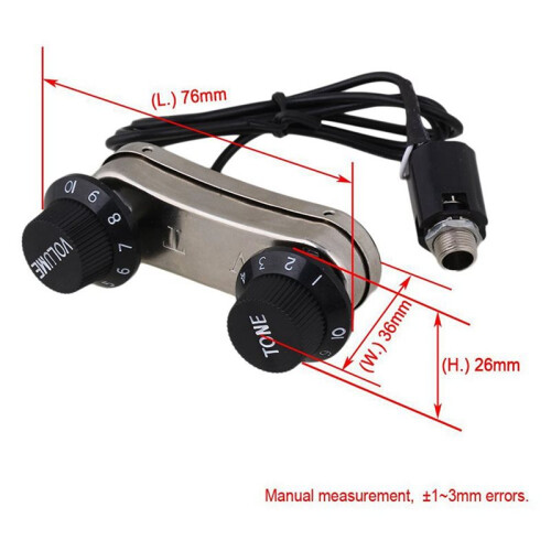 4X Akustisk Gitarr Pickup Piezo och Passiv Förförstärkare PS700 2