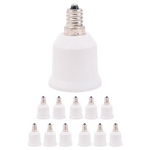 24-Pack E12 Naar E26-Adapter E12-Lampfitting Naar Middelgrote Voet E26 E27-Converterlampfittingadapter Kroonluchterfitting