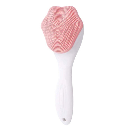 (Pink) Soft Silicone Cat Claw Face Brush for Cleansing 2