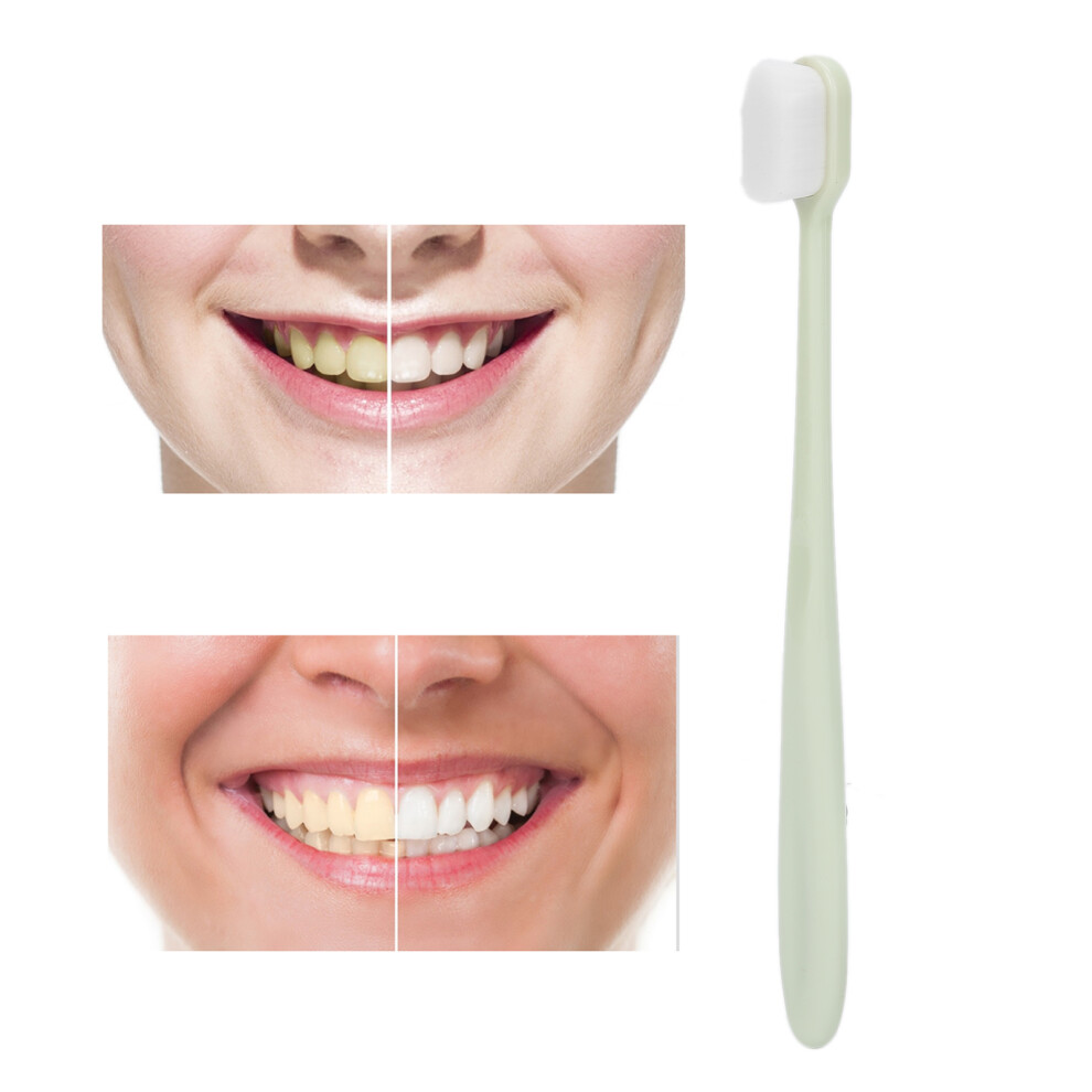 Green Soft Bristle Vert Toothbrush For Adults & Children Whitening & Comfort