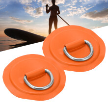 PVC Tie Down Patch with Metal Ring Orange