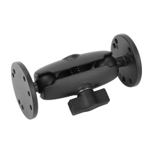 Double Ball Mount with 2 AMPS Plates, 3.5in Arm, Aluminum Alloy