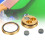 3pcs Green Laminated Pool Cue Tips Kit with Storage Box, Pigskin Replacement 16
