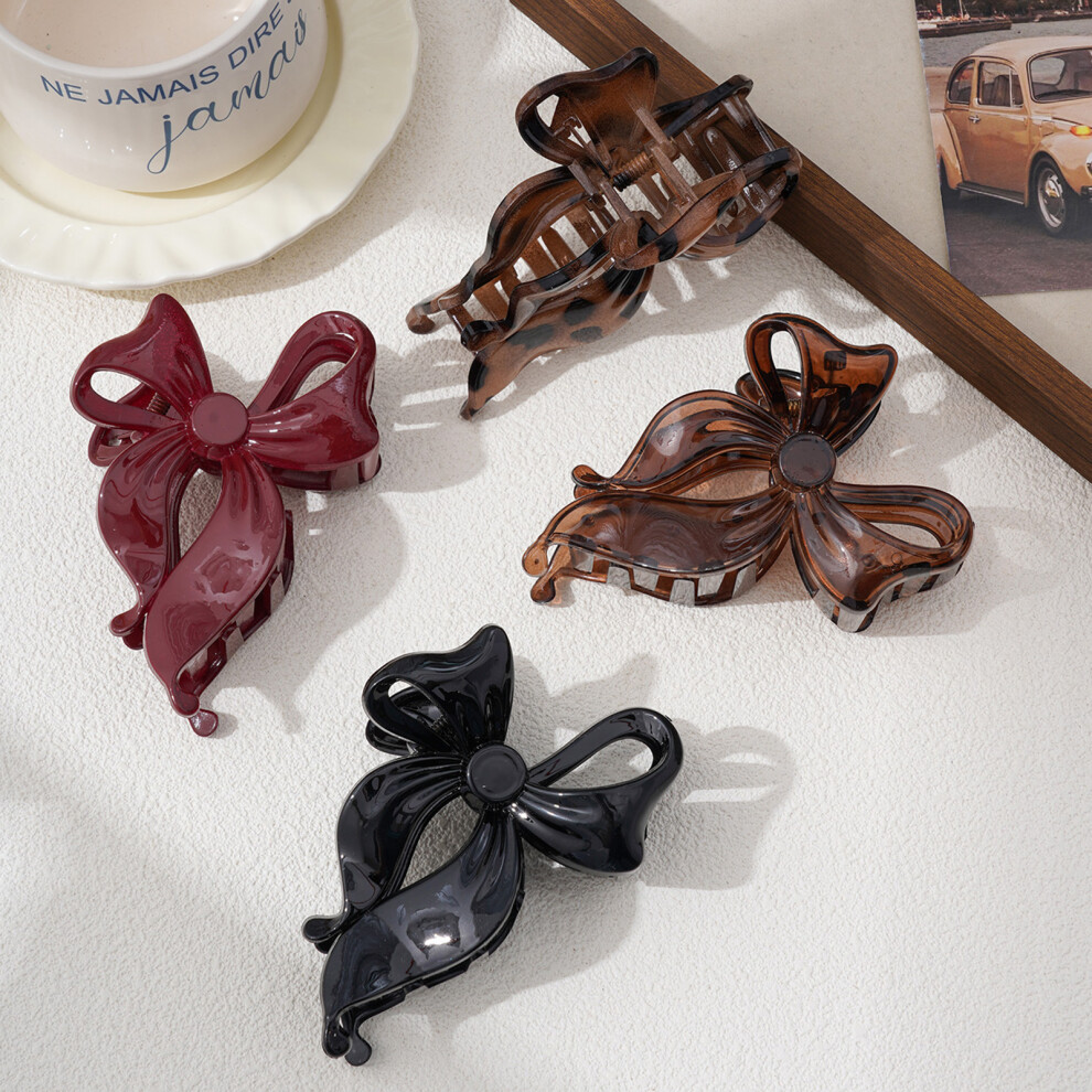 Roc-Electron Big Bow Hair Claw Clips For Thick/Thin Hair