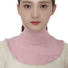 (Pink) Warm Knit Turtleneck Mock Collar