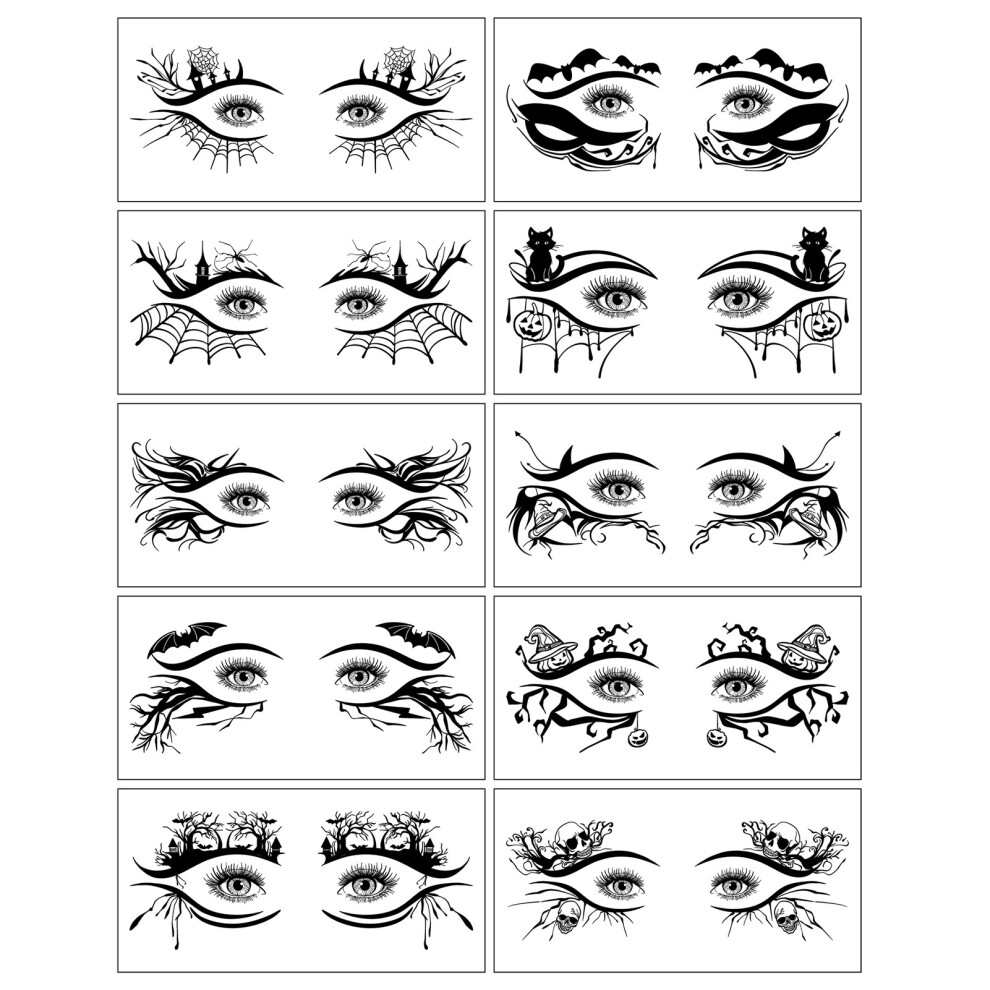 Dachuang Beauty Bat Tattoo Stickers - Long Lasting Black Fake Tattoos