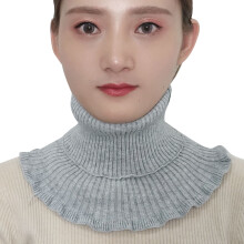 (Gray) Warm Knit Turtleneck Mock Collar