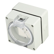 IP66 Waterproof Outdoor Power Outlet 0-250V 3-Prong Plug