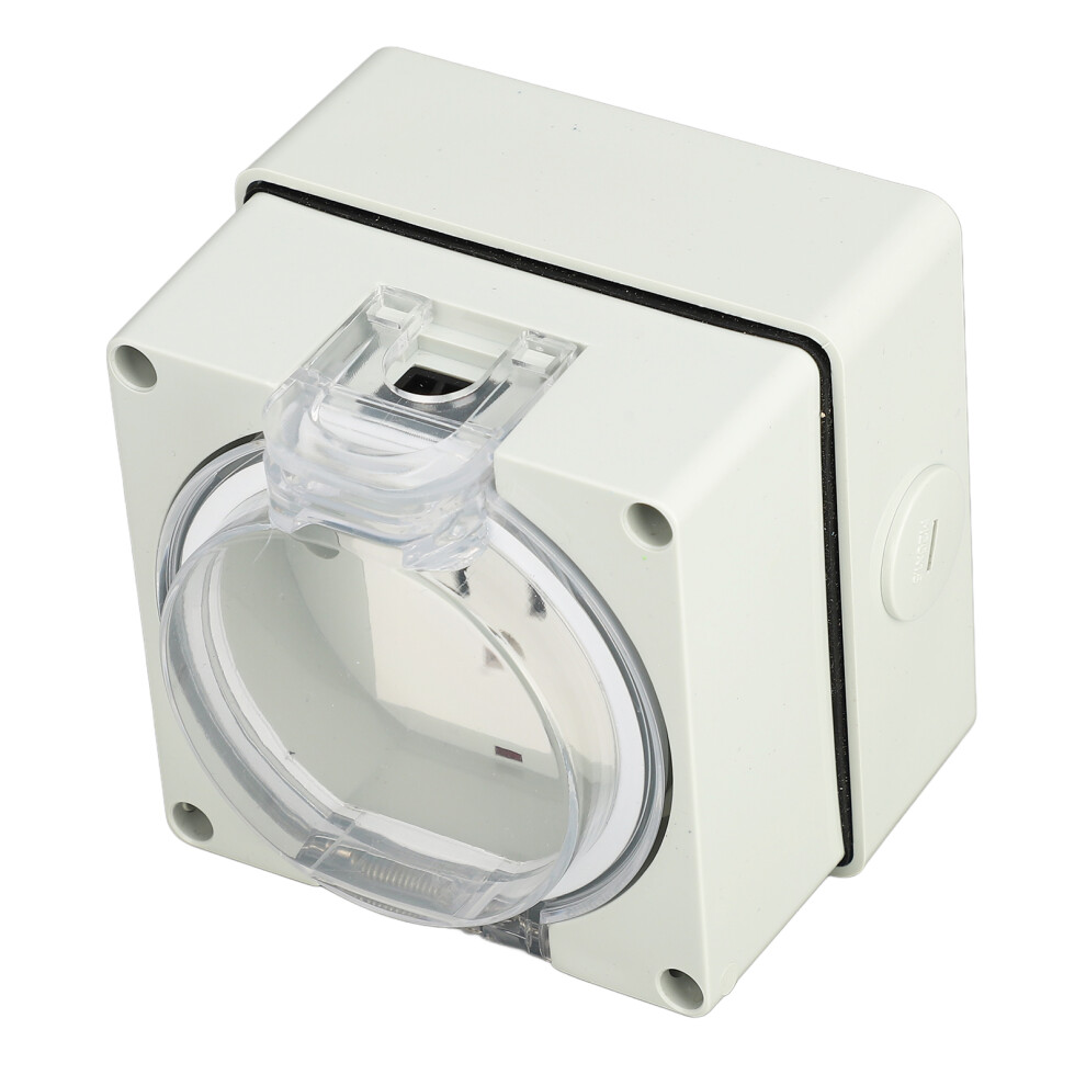 Ip66 Waterproof Outdoor Power Outlet 0-250V 3-Prong Plug 8161391143263