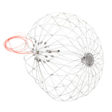 62cm Stainless Steel Crab Trap with Foldable Wire Net, Portable & Durable