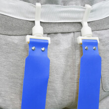 Flag Football Belts Adjustable PVC Nylon Set for Kids & Adults Blue