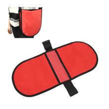 Waterproof Oxford Discus & Shot Put Carry Bag with Adjustable Strap, Red
