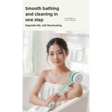 Brosse de Bain Électrique avec Deux Poignées, Brosse Rotative Multifonctionnelle et Étanche, Comprend des Accessoires pour Chiffon de Nettoyage B